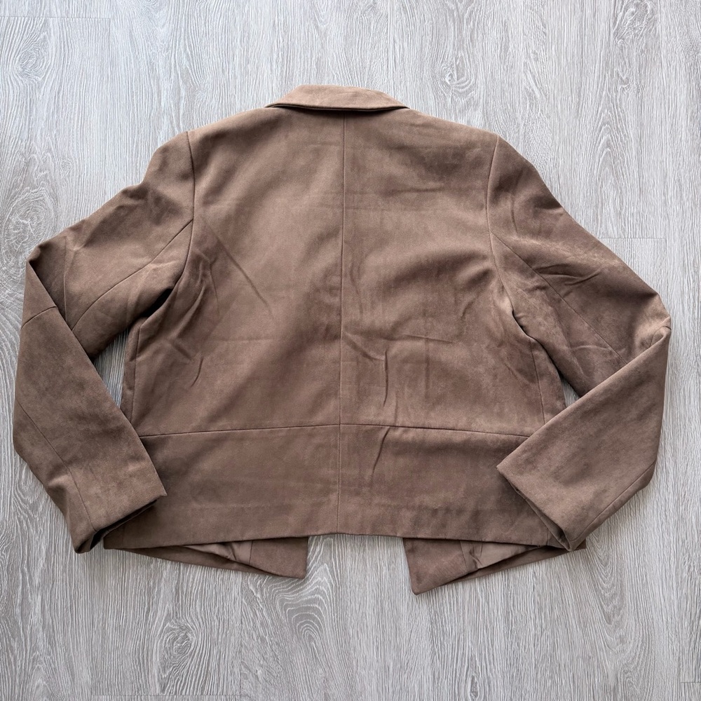 H&M Brown Suede Women's Jacket - Picture 4 of 5